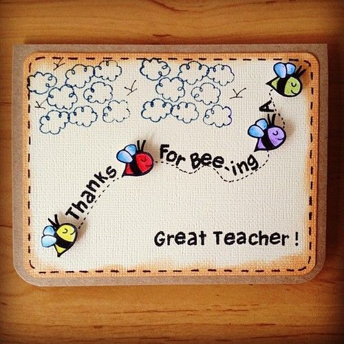 Thank you for Bee-ing a Great Teacher Awesome Teachers’ Day Gift Ideas with Thank You Cards