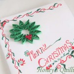 Paper Quilling for Beginners make an Christmas Wreath - perfect as Quilled Earrings or for Greeting Cards (11)