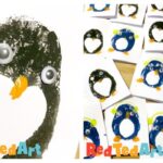 Easy Penguin cards to make with preschoolers